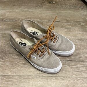 Vans Beige Canvas Sneakers